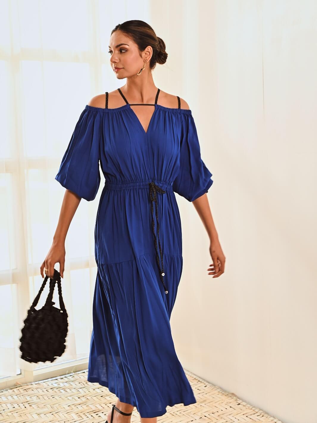 Cold shoulder online maxi