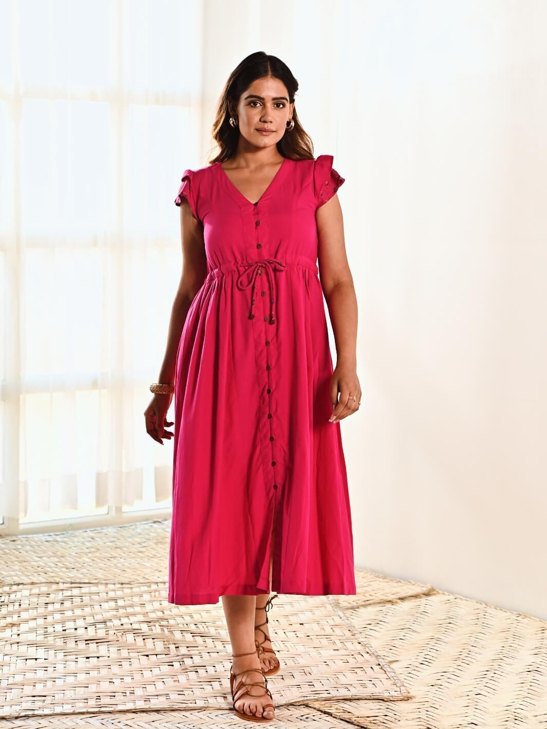 Tiered Maxi Shirtdress